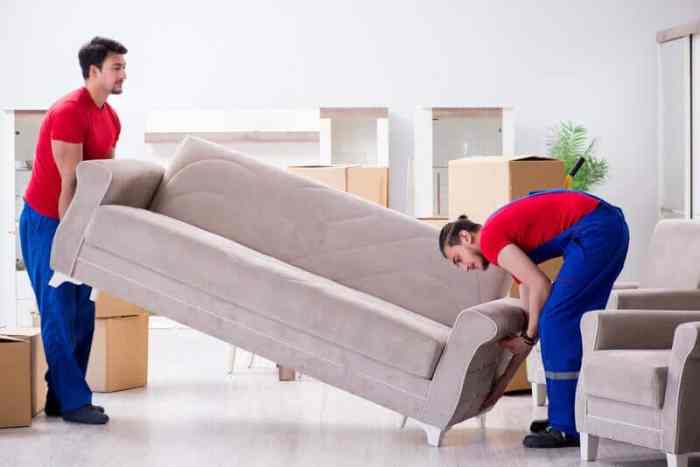 Employees belongings movers contractor